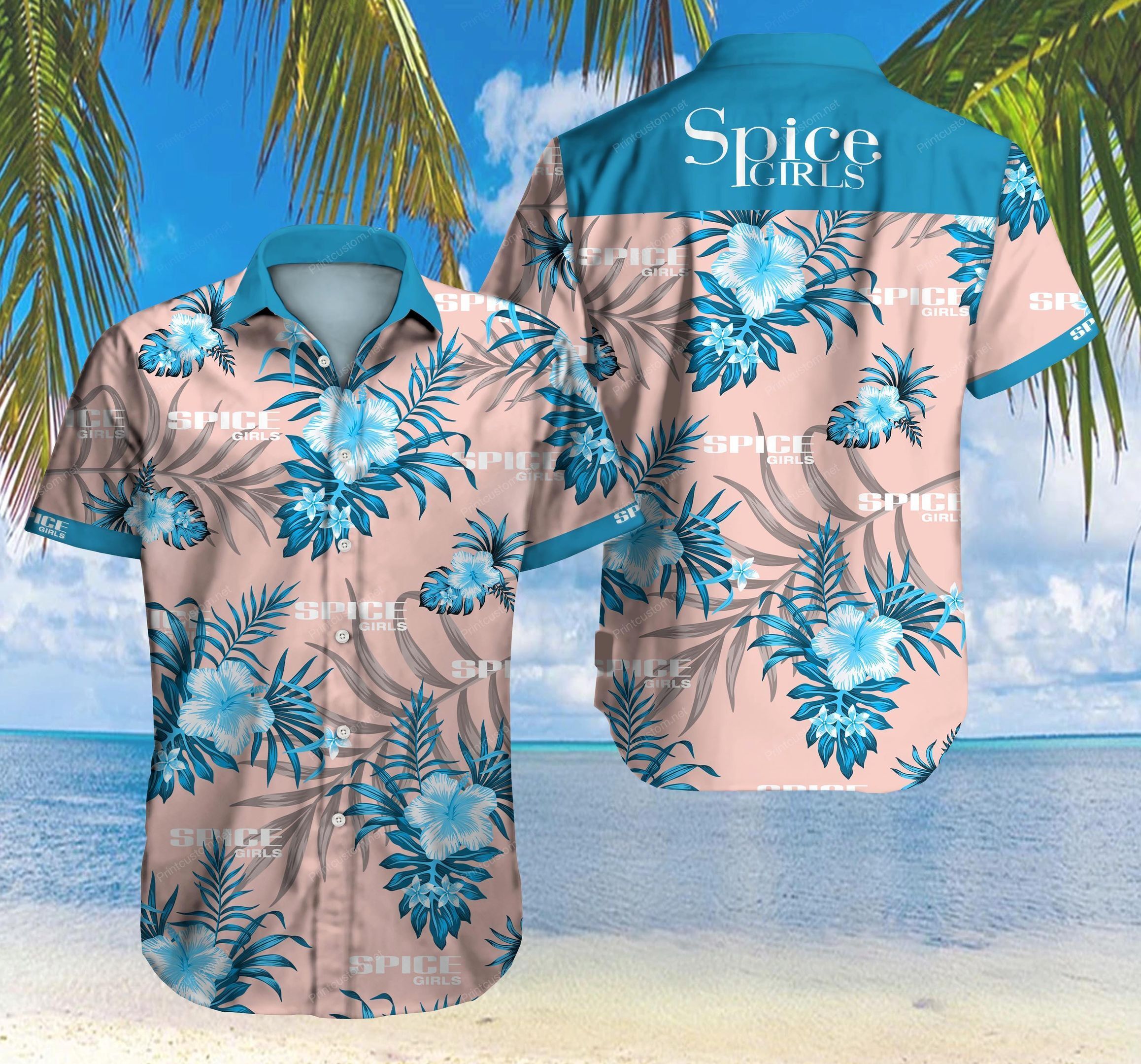 Spice Girls Hawaiian Shirt Ver 2 Summer Button Up For Men Beach Wear Short Sleeve Hawaiian Ha92038