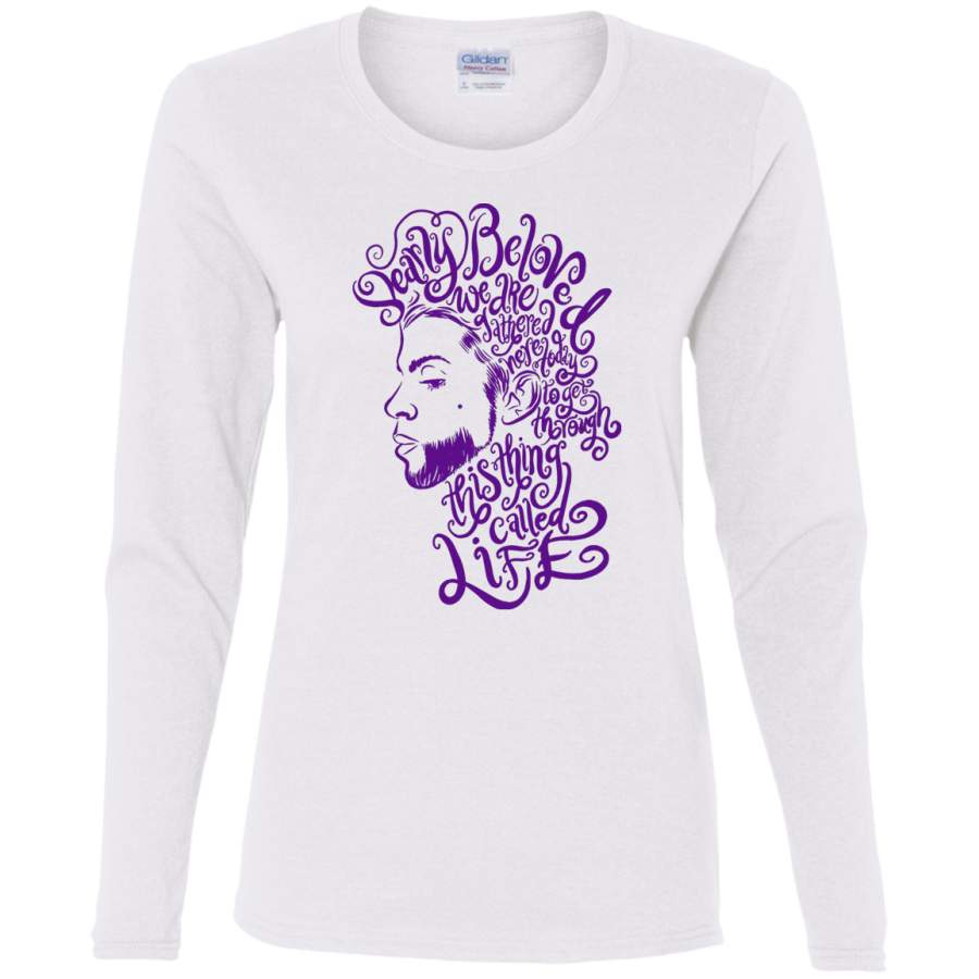 AGR dearly beloved prince Ladies’ Cotton LS T-Shirt