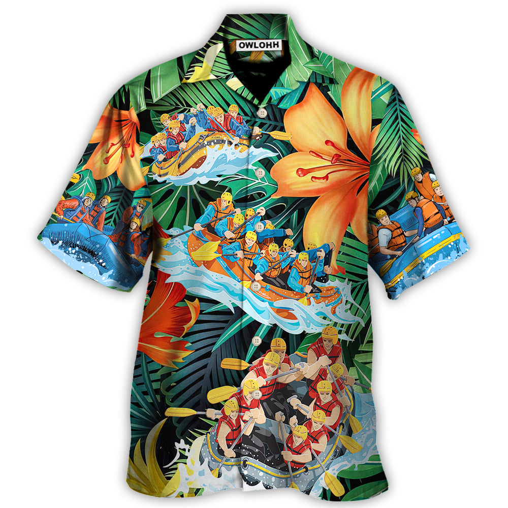 Water Rafting Lover Tropical Style – Hawaiian Shirt – Owl Ohh