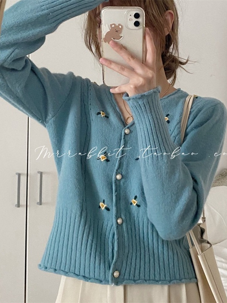 Women Clothing Oversize Womens Sweaters Winter Sweater Knitted Women Cardigan Knit Girls Autumn Vintage Loose Button Fall 2021 alx