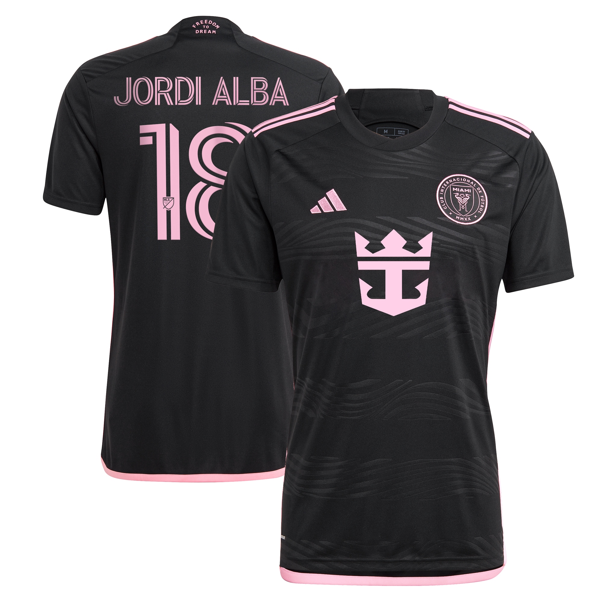 Jordi Alba Ramos Inter Miami CF 2024 La Noche Replica Player Jersey – Black