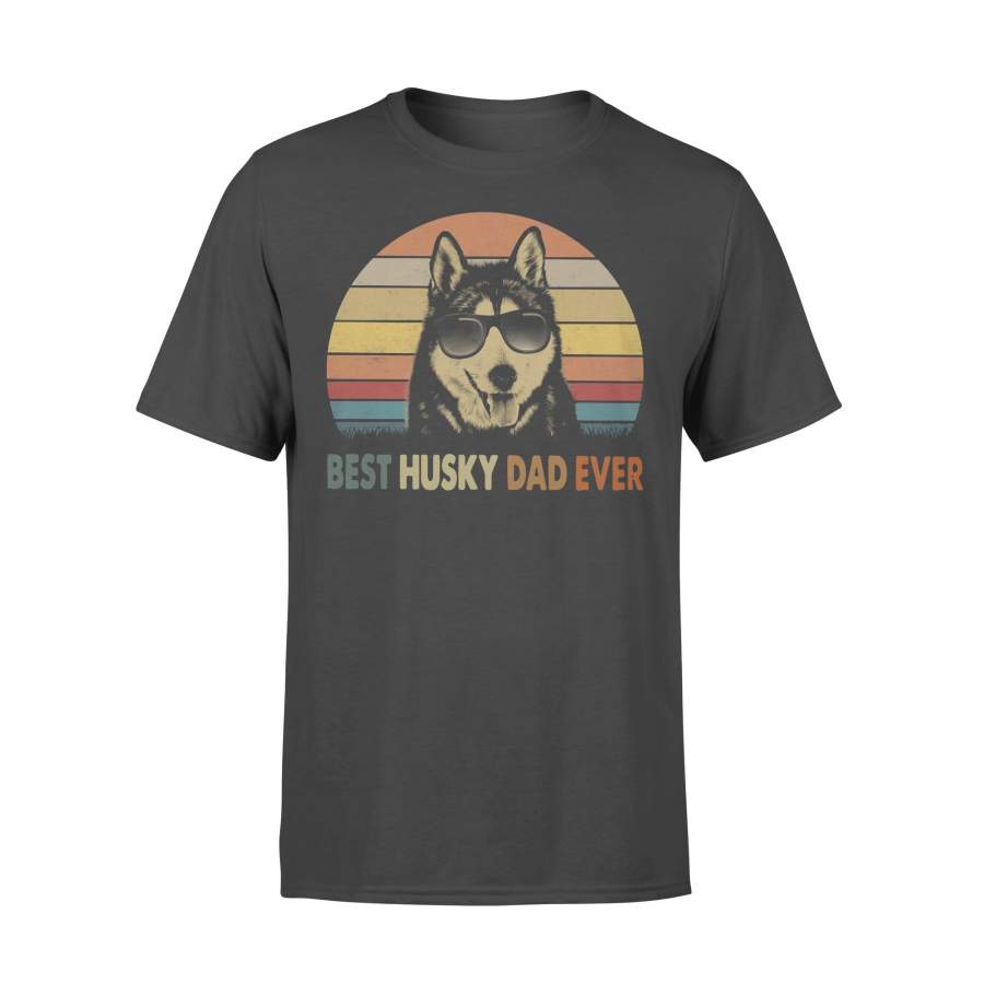 Best Husky Dad Ever Vintage T-shirt