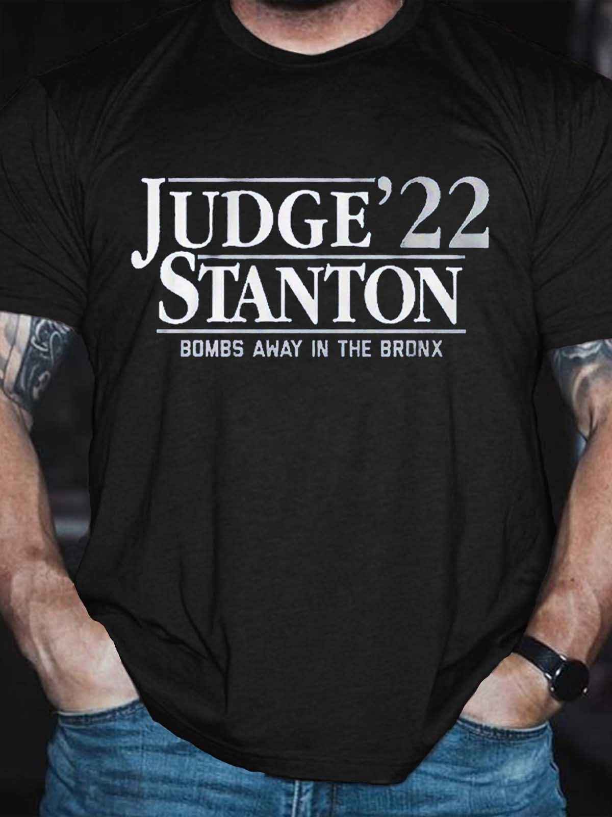 Men’S Los Angeles Judge Stanton ’22 Bombs Away In The Bronx T-Shirt