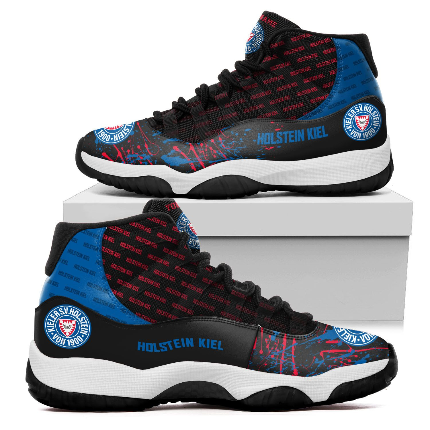 Holstein Kiel Custom Name Air Jd 11 Sneakers Shoes 148 For Football Fans