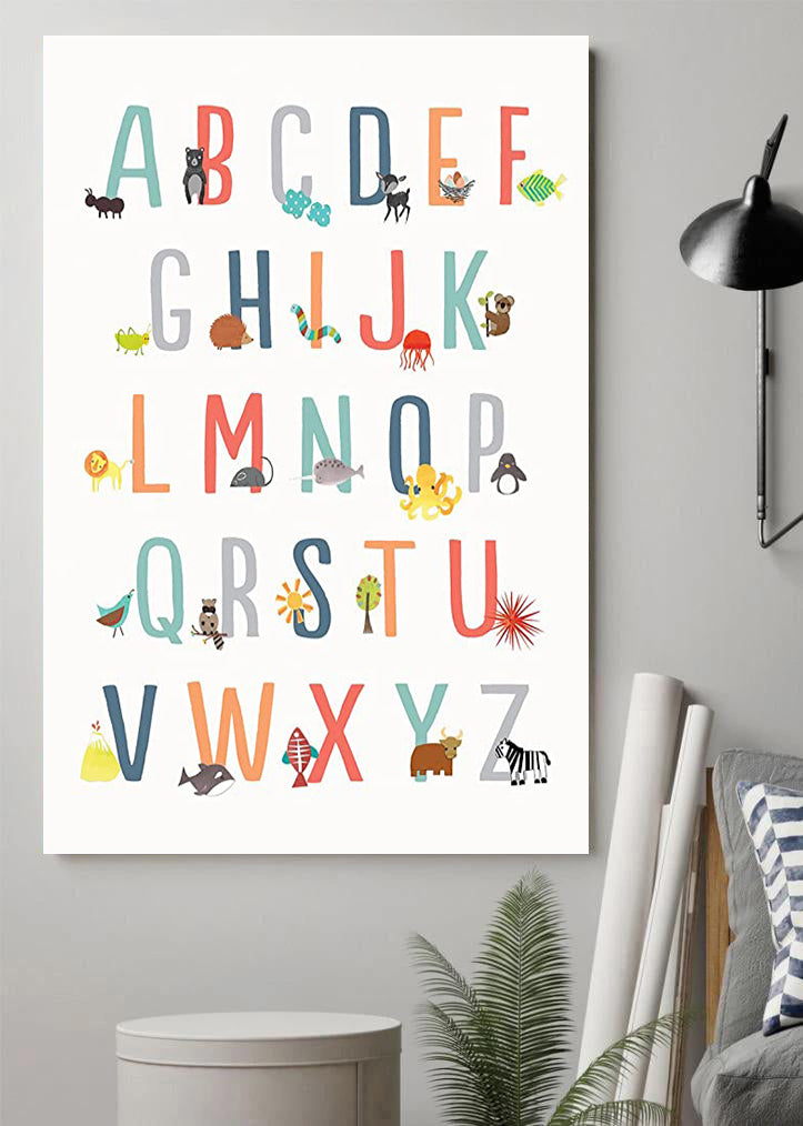 Animal Alphabet Abc Kid Poster