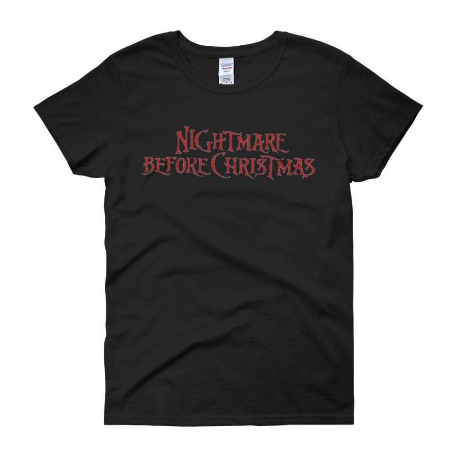Nightmare Before Christmas Logo Women'S T Shirt