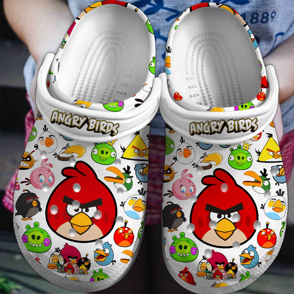 Angry Birds Game Crocs Crocband Clogs Shoes Comfortable For Men Women and Kids