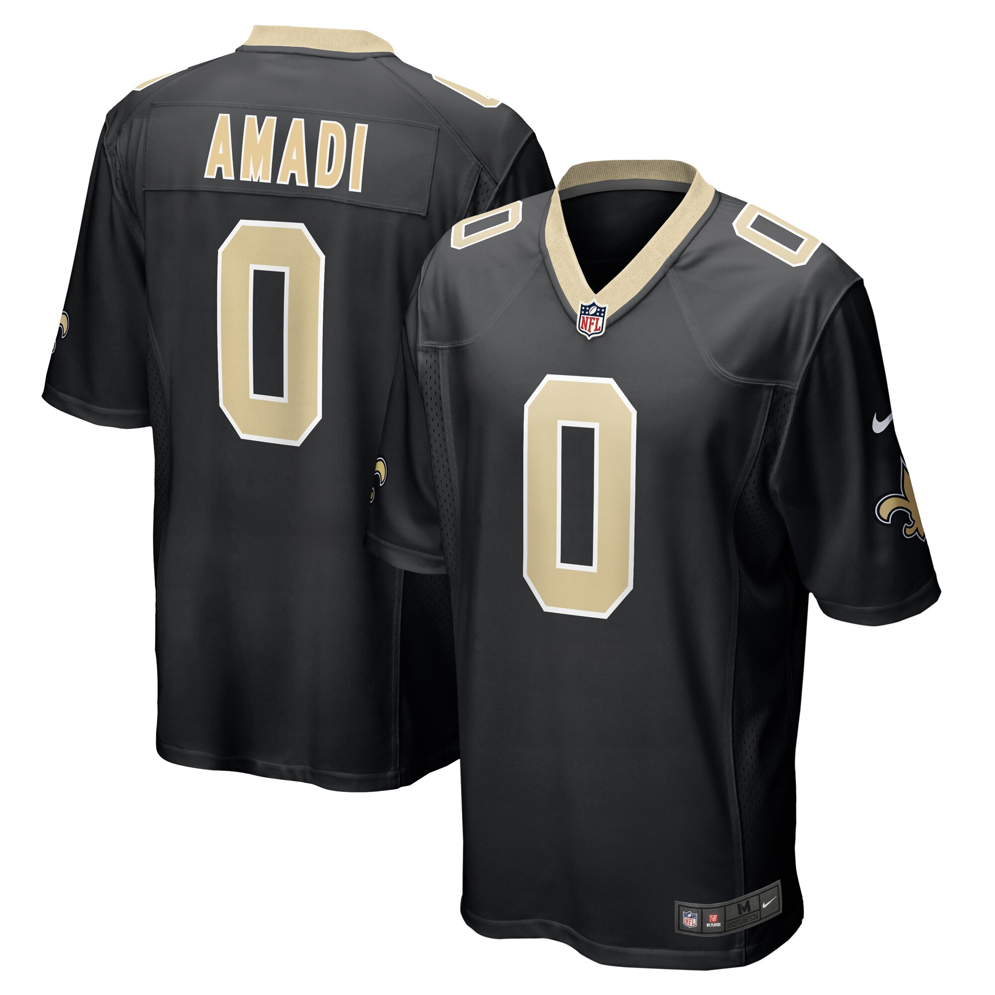 Ugo Amadi New Orleans Saints Team Game Jersey – Black