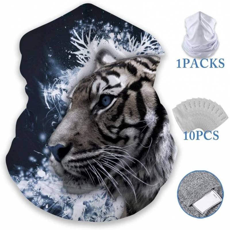 Tiger King Look 3D Printing Neck Gaiter