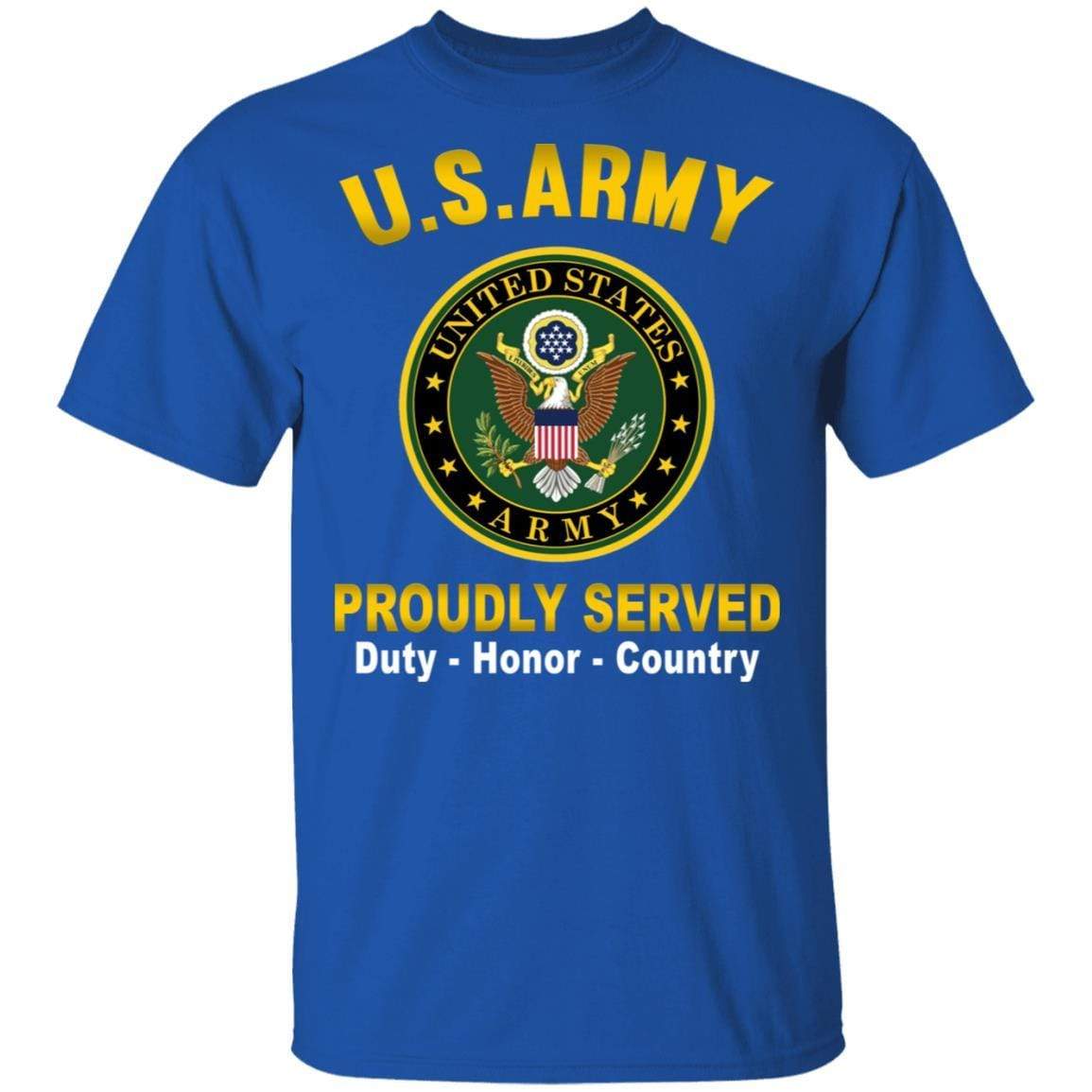 US Army T-Shirt ”Logo Proudly Served” On Front – FashionStation Store