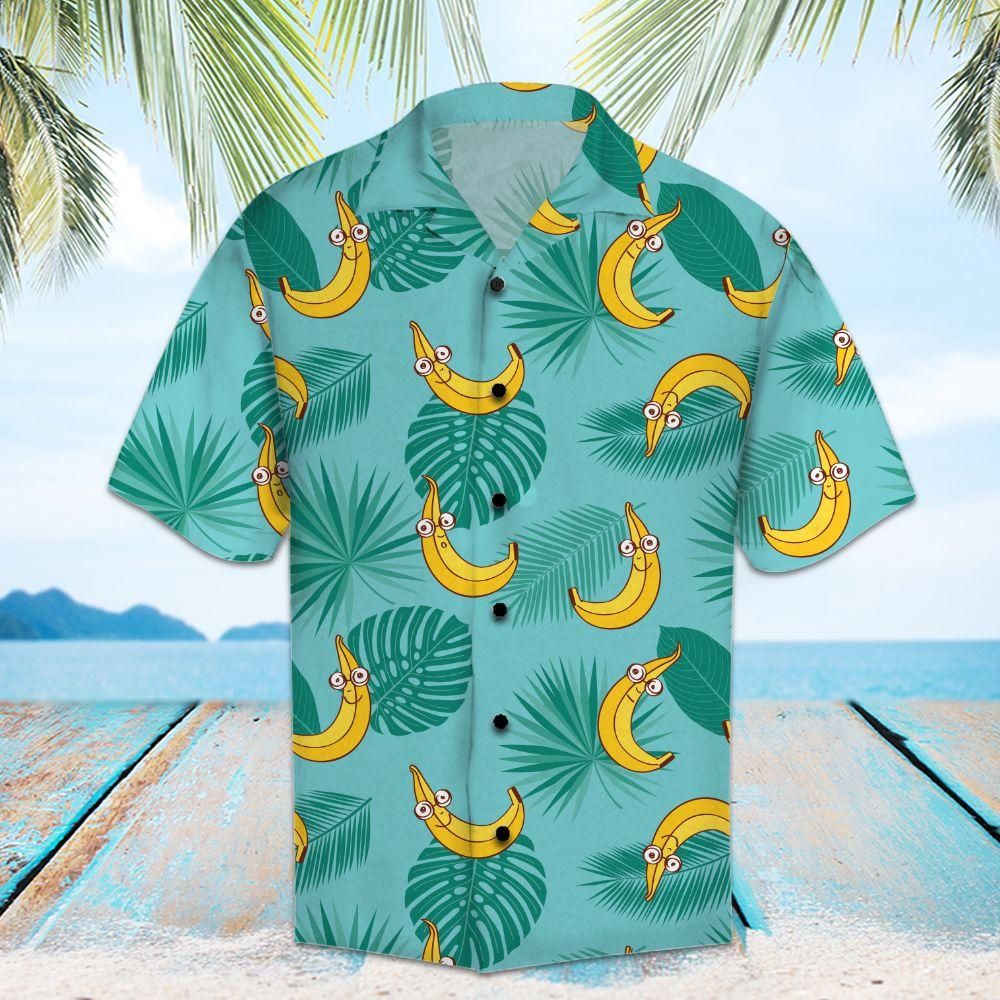 Amazing Bananas Aloha Hawaiian Shirt Colorful Short Sleeve Summer Beach Casual Shirt For Men And Women