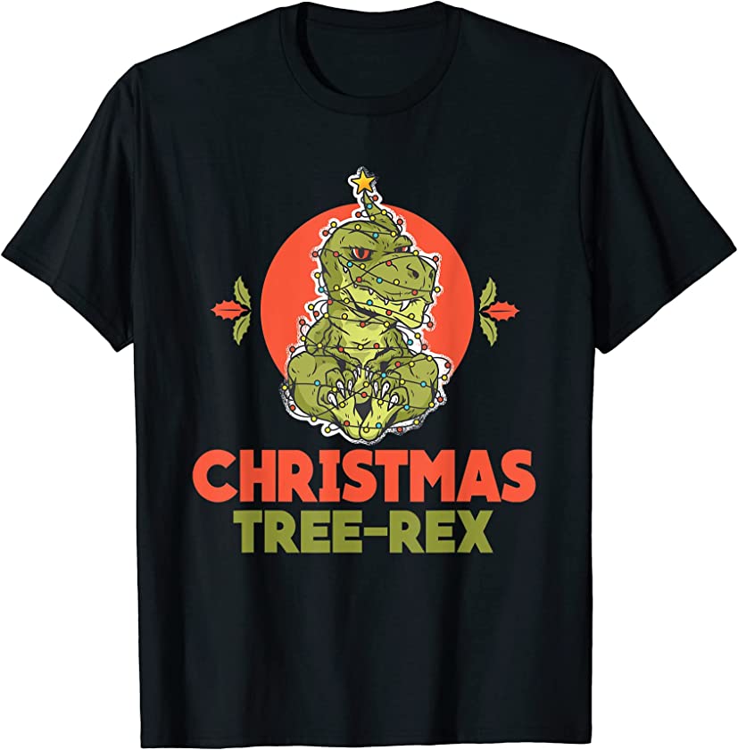 Christmas Tree – Rex – Merry Christmas Funny Xmas T-Rex T-Shirt