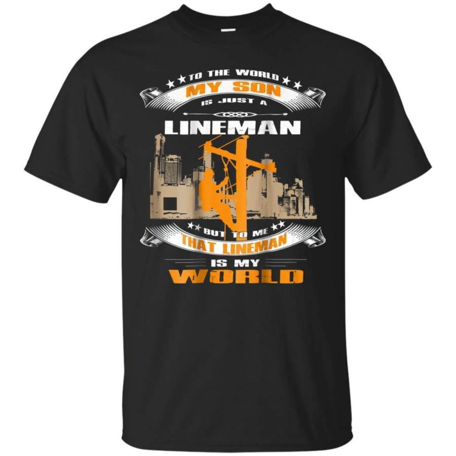 AGR Electrician Wireman My Son Is A Lineman Tshirt Jaq T-shirt