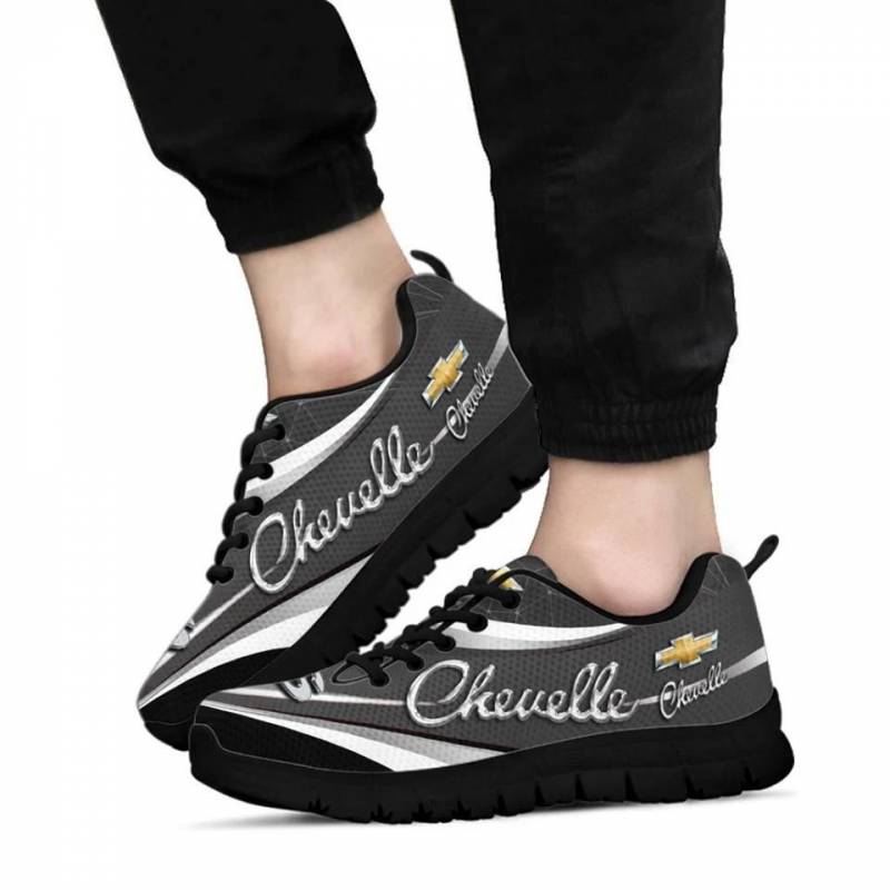 3D Printed Chevrolet Chevelle- BDA Sneakers Ver1 For Men & Women (Black)