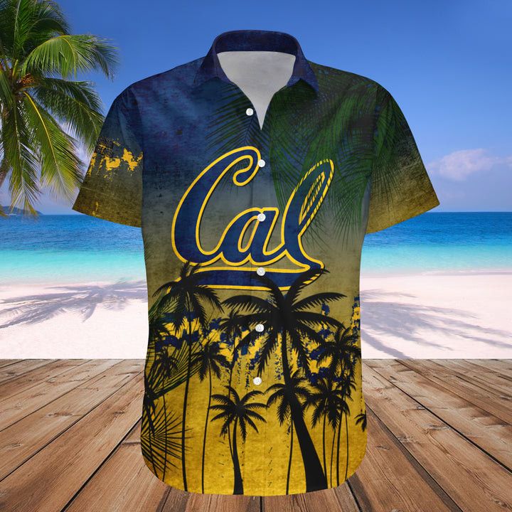 NCCA California Golden Bears Coconut Tree Hawaiian Shirt V3 Aloha Shirt