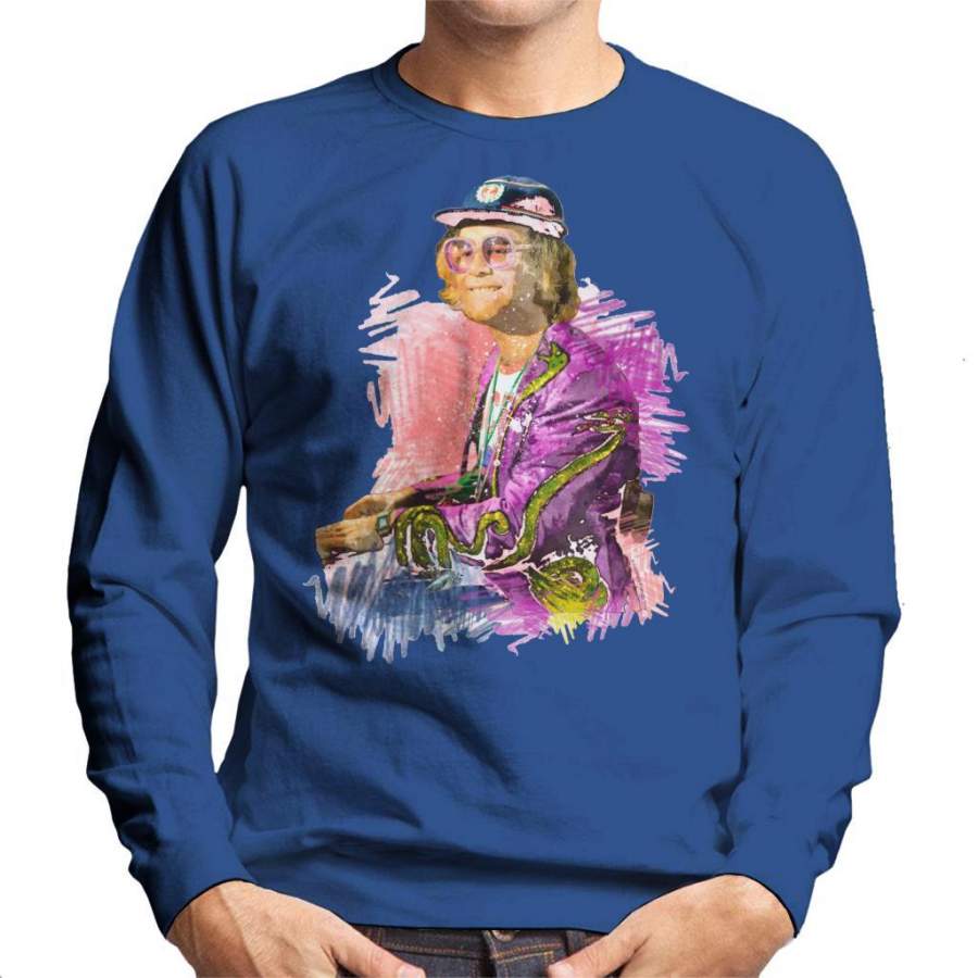 TV Times Flamboyant Elton John 1977 Men’s Sweatshirt