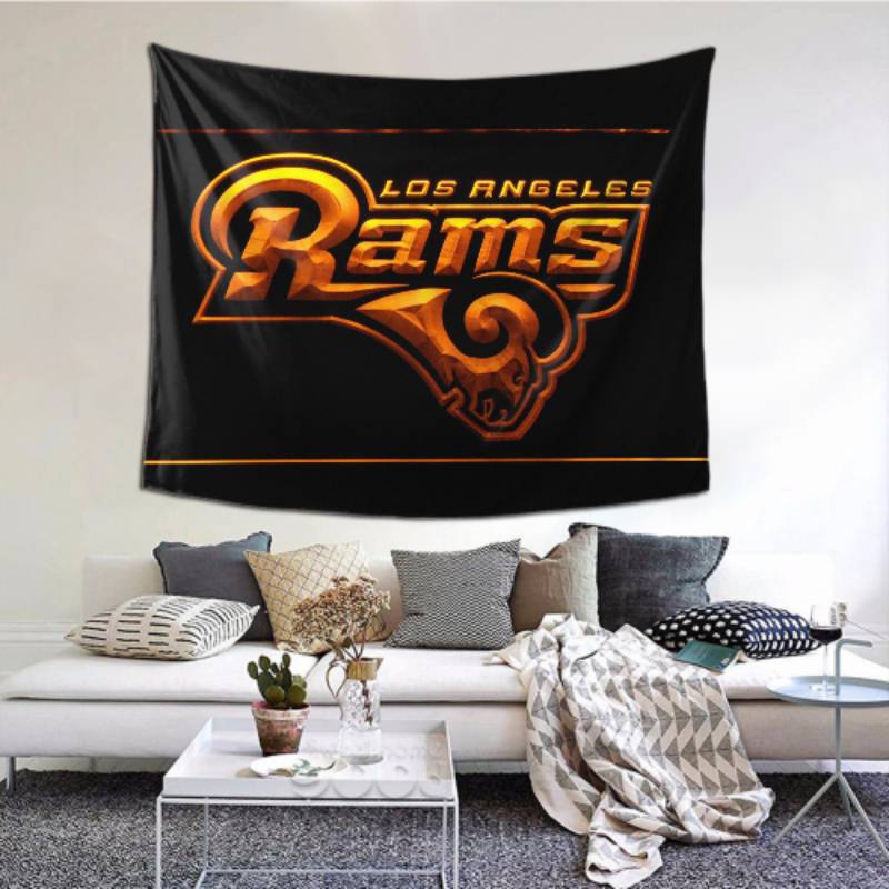 Durable Los Angeles Rams Tapestry -156131 For Beach Shawl Scarf Blanket