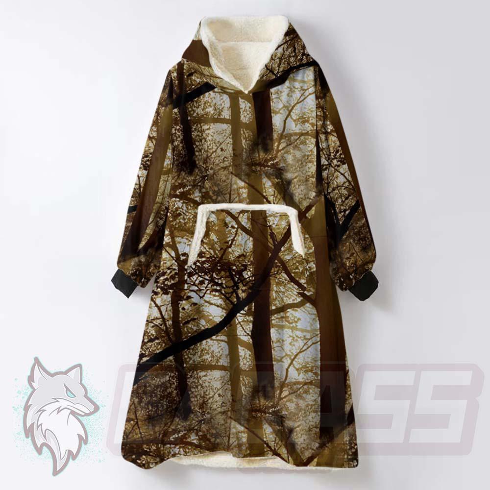 Amazing Golden Forest BDG-1074 Oversized Sherpa Blanket Hoodie