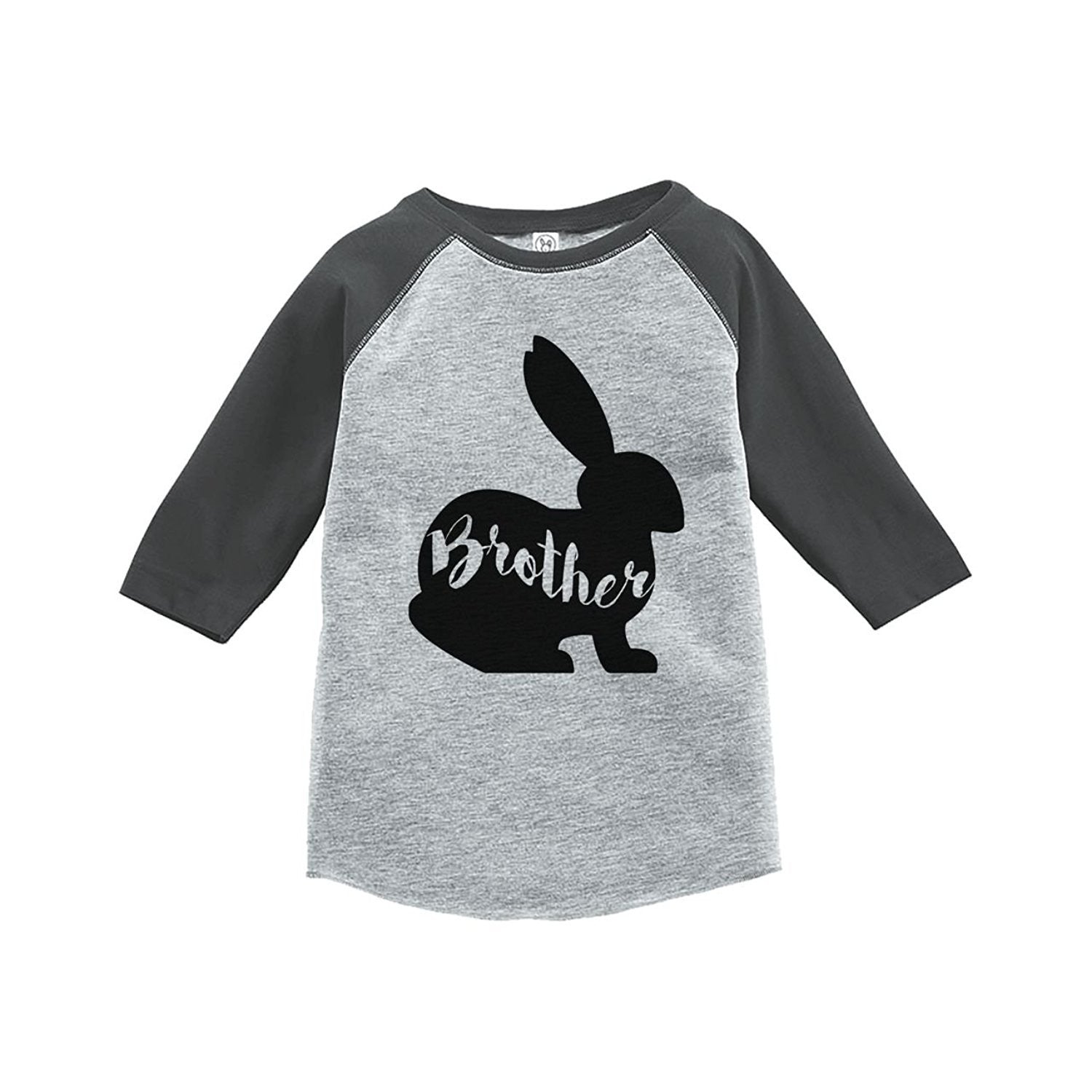 Brother Bunny – Baby Boy’S Grey Raglan Tee