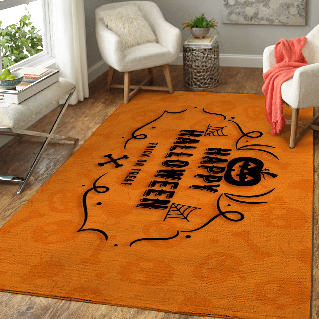 Halloween Trick or Treat rug HLO 15