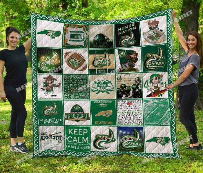 Charlotte Football 3D Quilt Blanket, Fleece Blanket