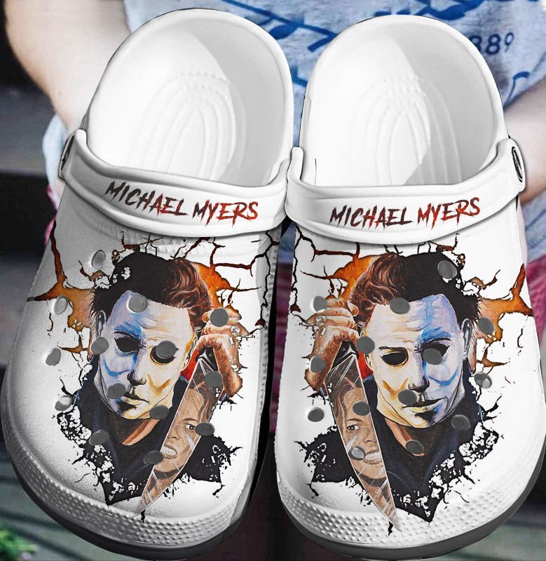 Michael Myers Face Crocss Crocband Clog Comfortable For Mens Womens Classic Clog Water Shoes Clog For Men Women Kids