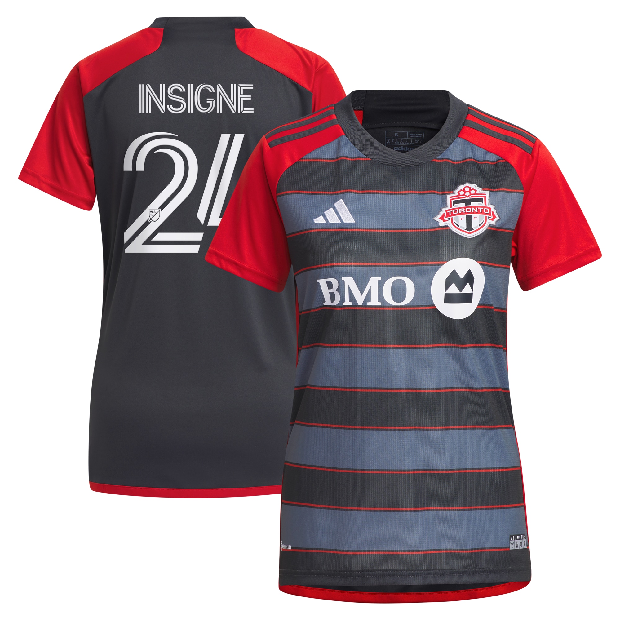 Lorenzo Insigne Toronto FC Women's 2023 Club Kit Replica Player Jersey – Gray