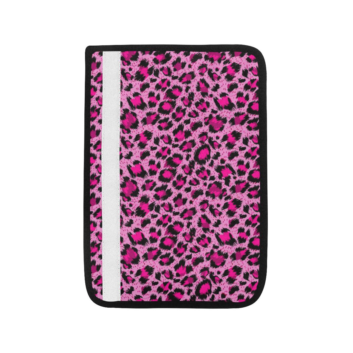 Pink Leopard Skin texture Pattern Car Seat Belt Cover