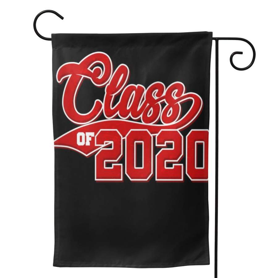 2 Pcs Garden Flag Class Of 2020 Team Logo Horizontal Poster 12.5″x18″ -Mothers Day, Birthday Gifts for Mom, Dad, Wife, Husband, Daughters, Grandma, Friends