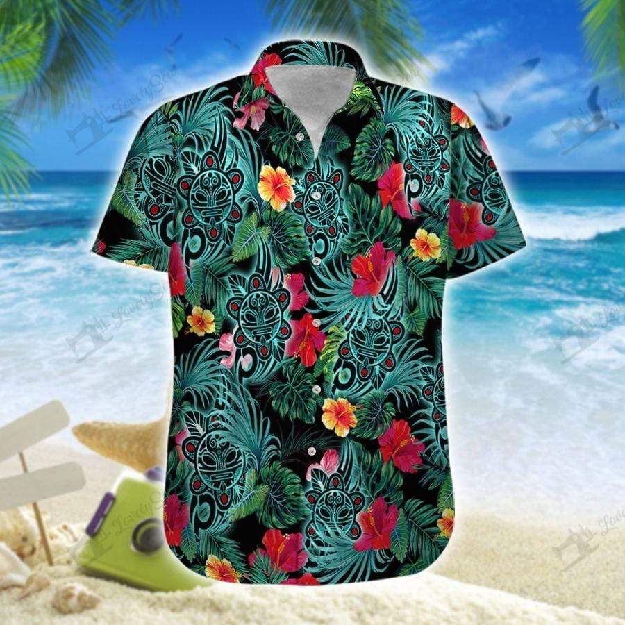 Hawaiian Aloha Shirts Puerto Rico Habiscus Sol Taino – Jamestees Store