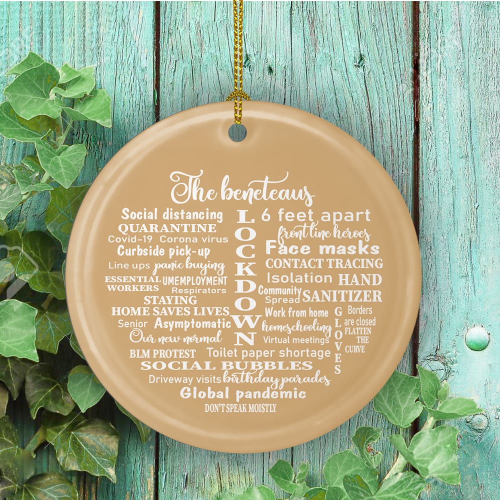 2020 Quarantine Ornament- Pandemic Christmas Ornaments Holiday Decorative Christmas Ornament