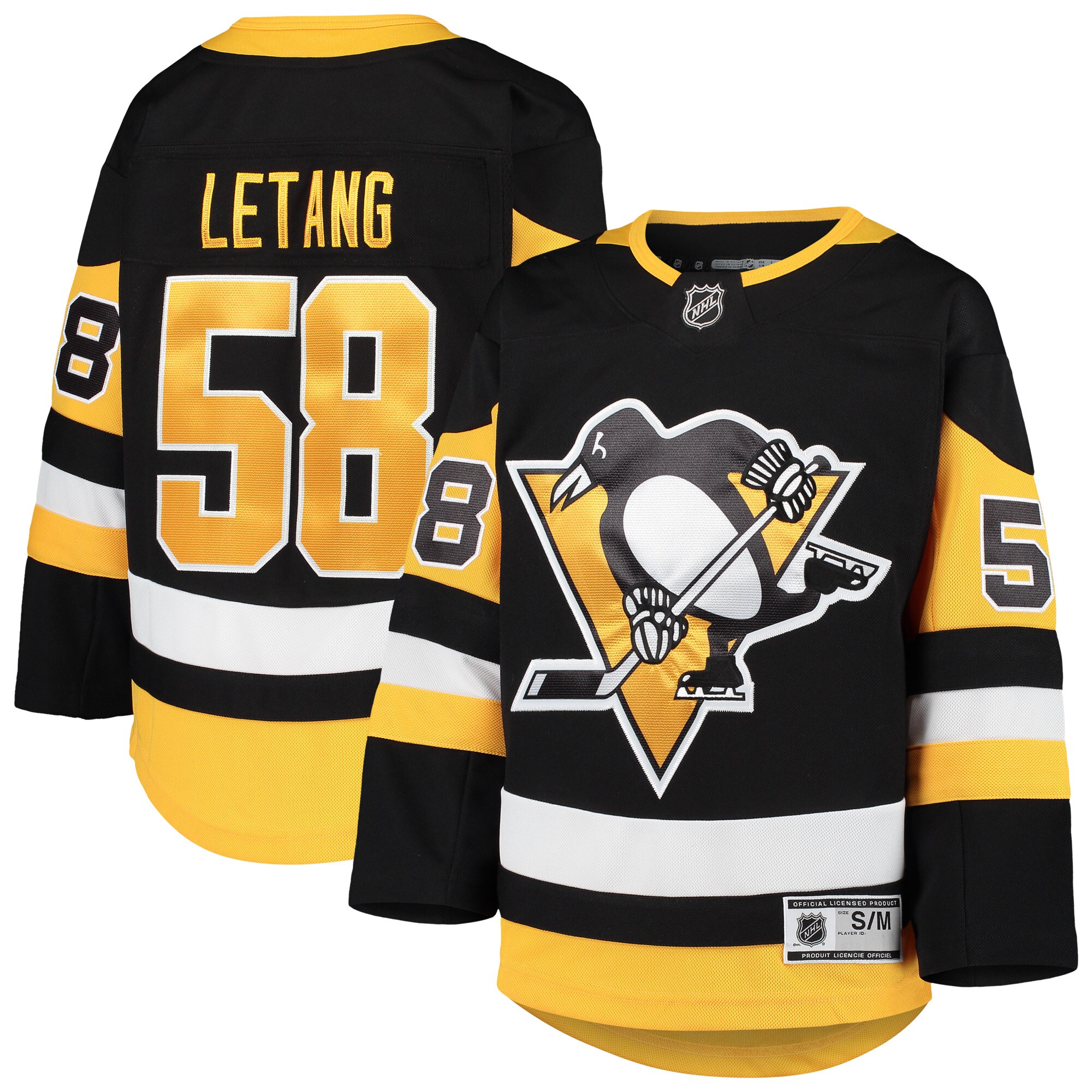 Youth Pittsburgh Penguins Kris Letang Black Premier Player Jersey