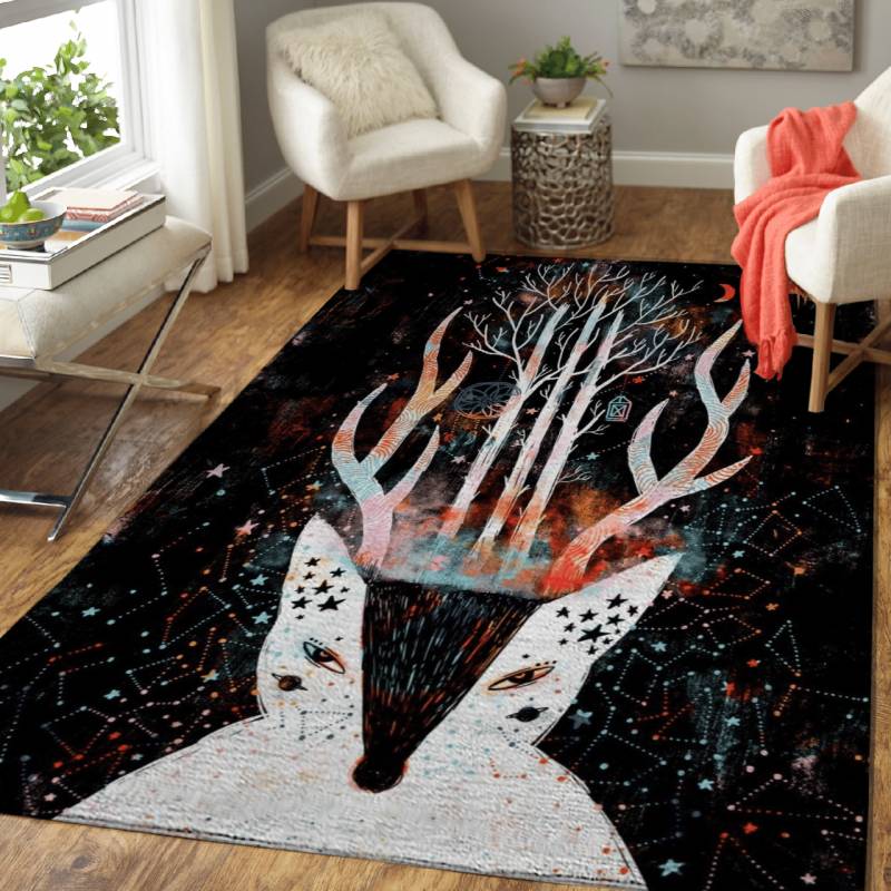 Space Animals Deer – Space Animals Area Rug Carpet