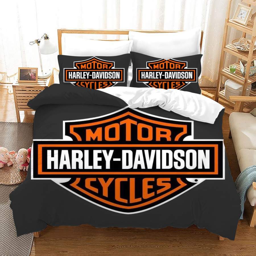 Motor Harley Davidson #2 Duvet Cover Quilt Cover Pillowcase Bedding Set Bed Linen Home Bedroom Decor