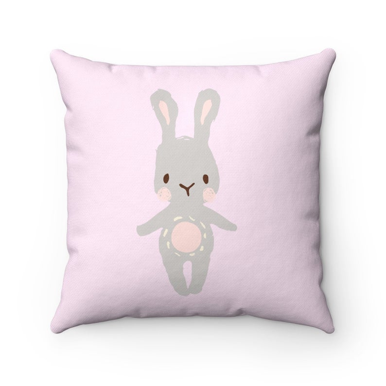 Cotton Rabbit Throw Pillow, Bedroom Decor, Outdoor Pillows, Living Room Decor, Sofa Bed Throw Pillow, Decorative Pillow, Home Office Throw Pillows