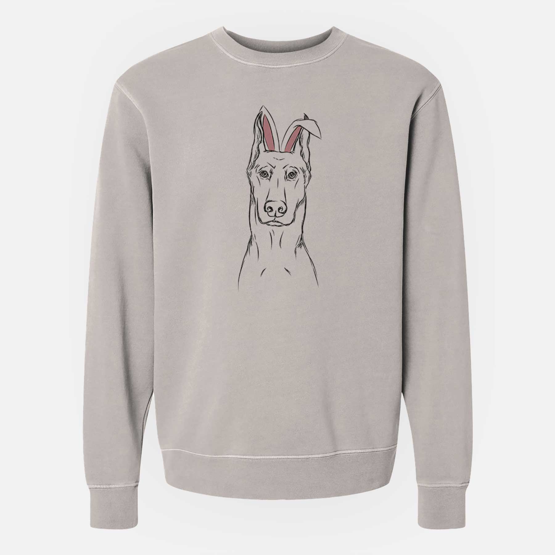 Easter Ace The Doberman Pinscher – Unisex Pigment Dyed Crew Sweatshirt