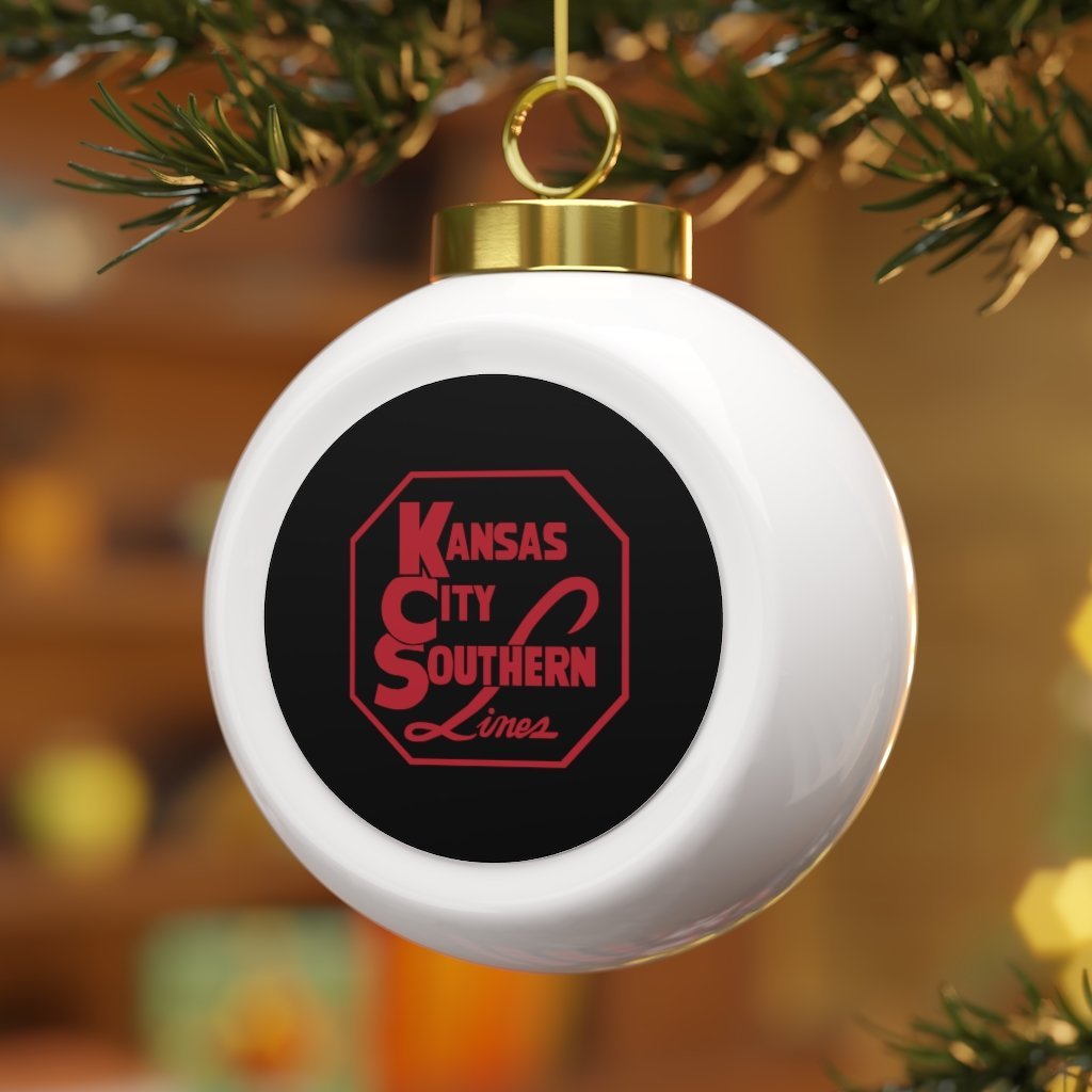 Kansas City Southern Railway Christmas Ball Ornament