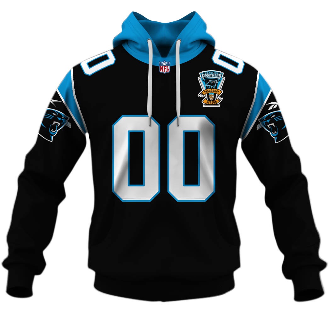 Personalized 1994 Carolina Panthers Vintage Throwback Away Jersey Personalize Hoodie