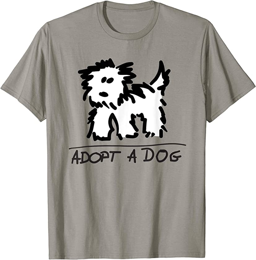 Adopt A Dog T-shirt | Dog Rescue | Animal Lover Shirt