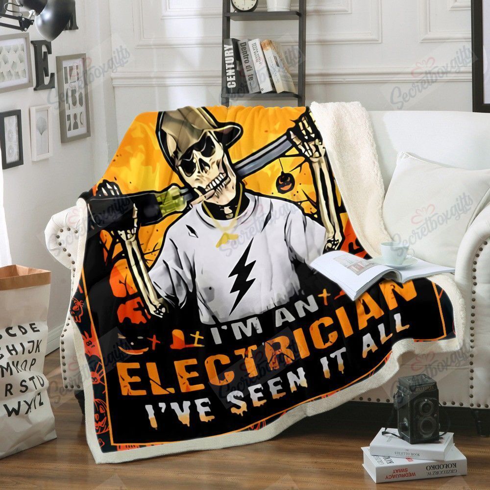 You Can?T Scare Me I?M An Electrician I?Ve Seen It All Halloween Gs-Dd1408Qv Fleece Blanket