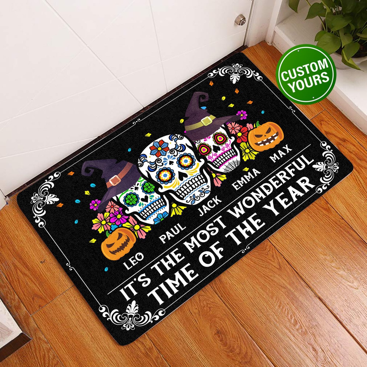 It Is The Most Wonderful Time Of The Year Personalized All Over Printing Doormat Pre2102