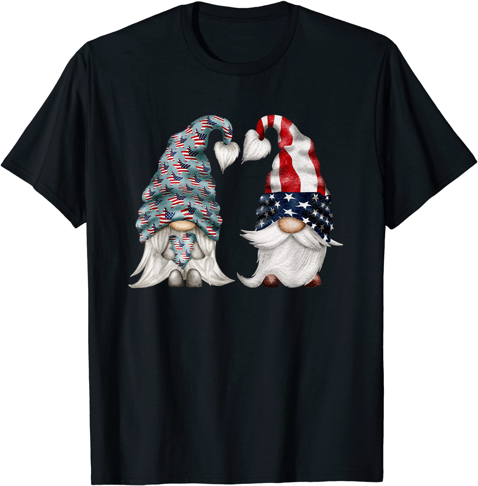 4th of July Gnomies Independence Day – Two Patriotic Gnomes T-Shirt