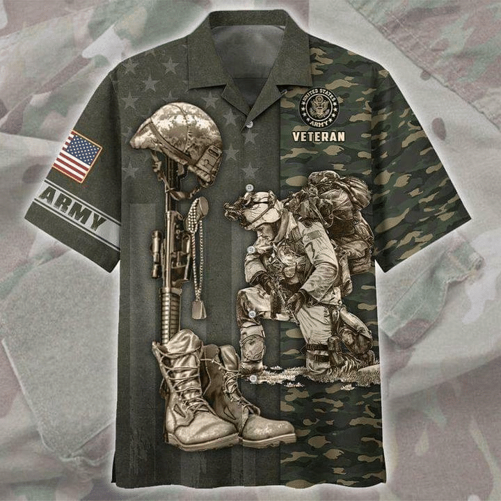 Army Hawaiian Shirt 3D