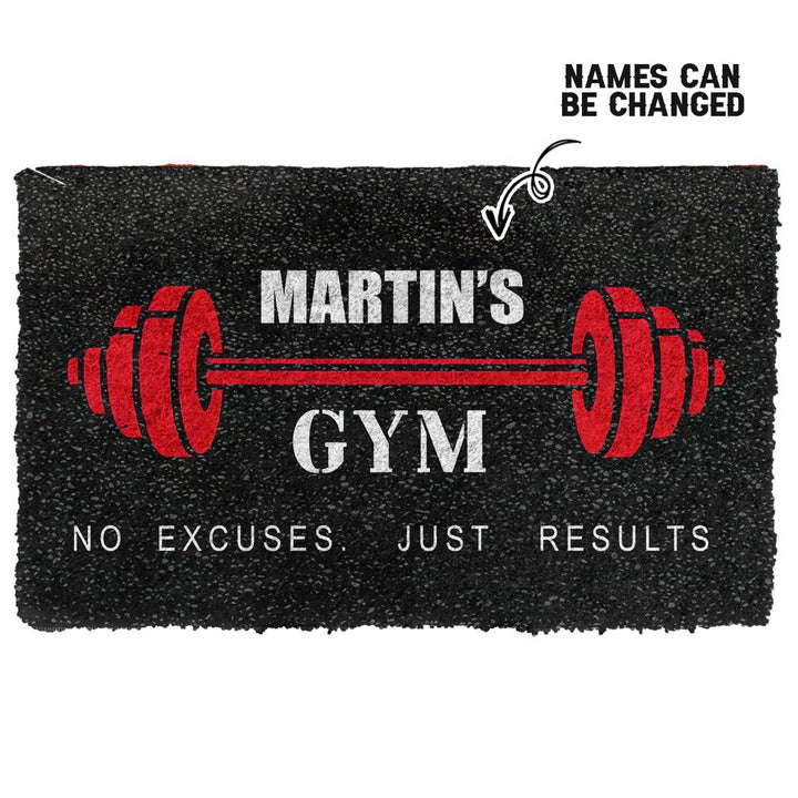 Waybackapparel Gym Custom Name 3D Doormat