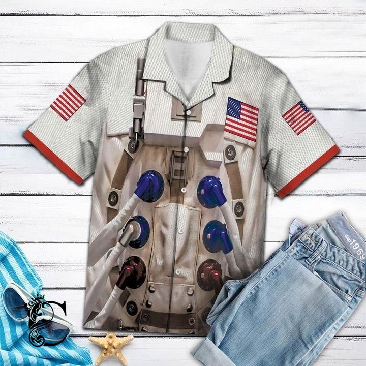 Beach Shirt High Quality Astronaut Hawaiian Shirt- Chillicothemall