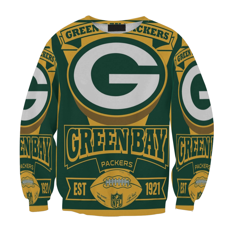 Green Bay Packers Poster Est 1921 Gift For Fan 3D Full Printing Sweatshirt