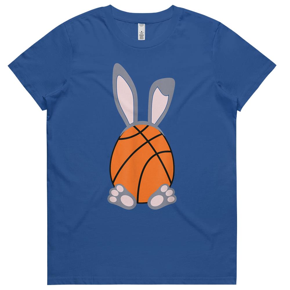 Basketball Easter Egg Rabbit Bunny Tshirt – Basketball Womens Tshirts