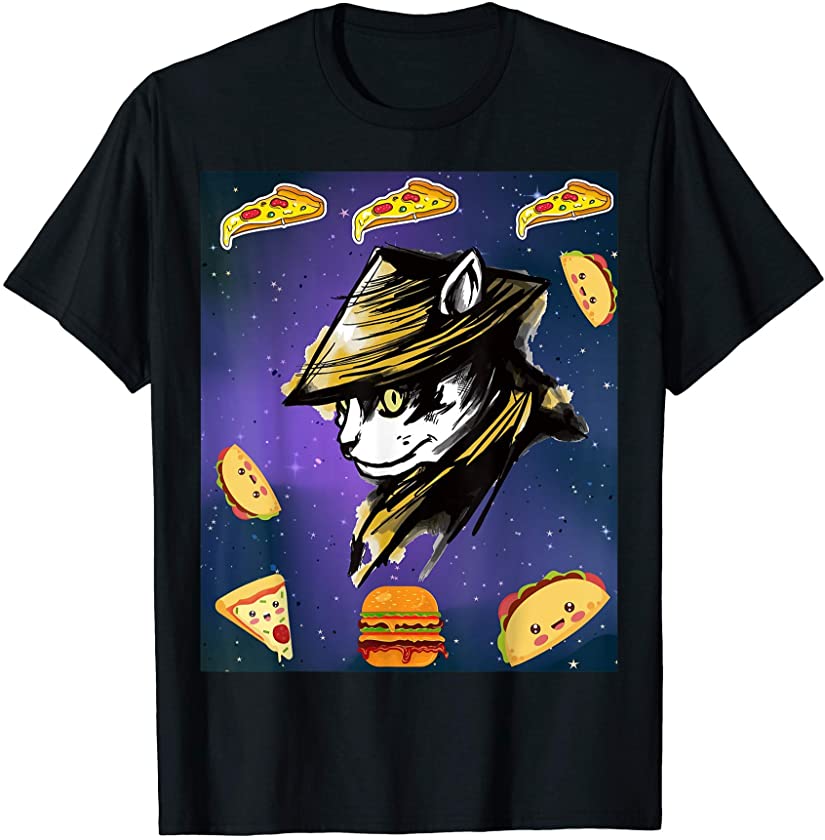 Astronaut Space Cat Samurai Taco Pizza Burger Kitten Pet T-Shirt