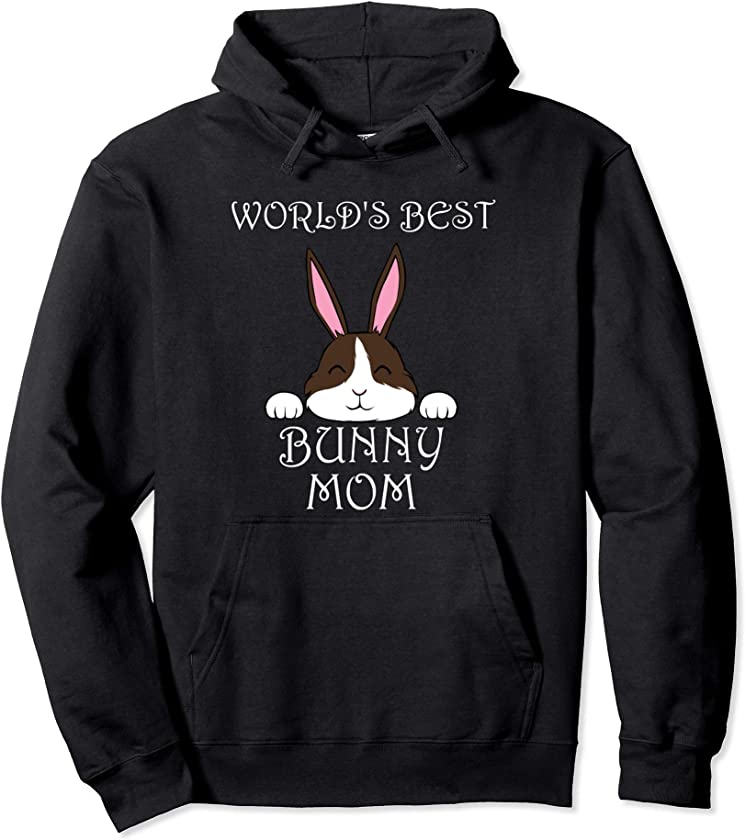 Best Bunny Mom Cute Saying Bunnies Pullover Hoodie