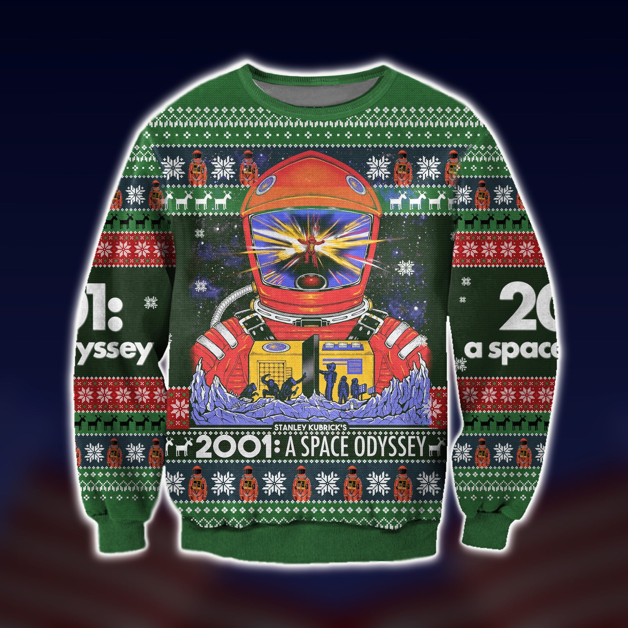 2001 A Space Odyssey Ugly Christmas Sweater